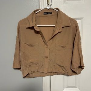 Shein Cropped Button Up